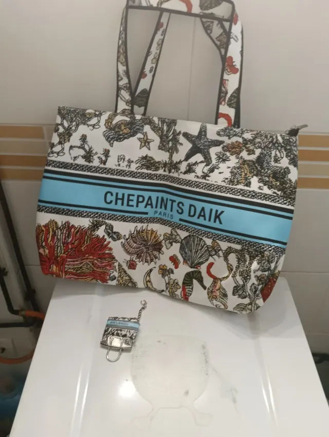 Bolso de mano estampado