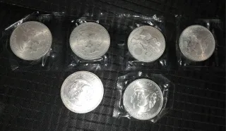 Monedas de plata Juan Carlos I y Sofía