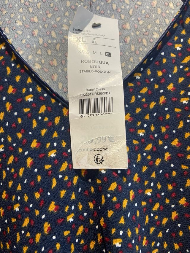 Vestido estampado mujer