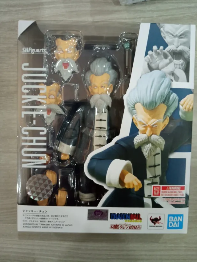 SH Figuarts Dragon Ball Jackie Chun e Goku kaioken