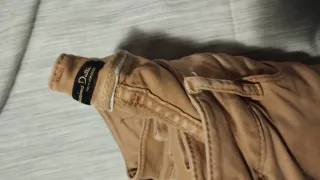 Pantalones Massimo Dutti Beige Mujer