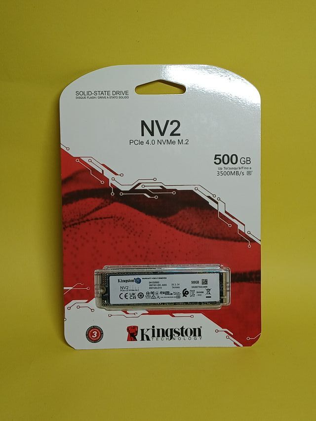 Kingston NV2 SSD 500GB PCIe 4.0 NVMe M.2