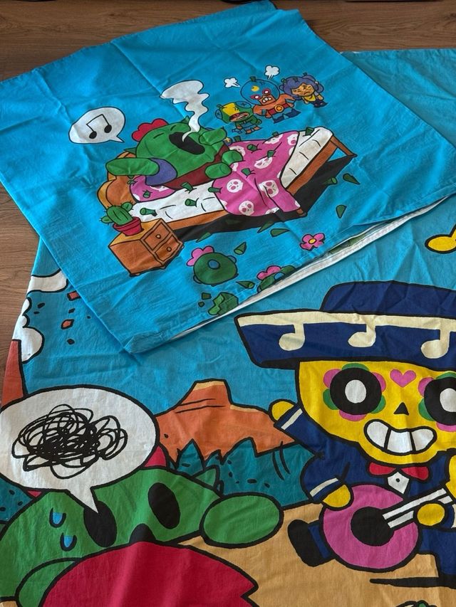 Funda Nórdica + Funda Cojín Brawl Stars