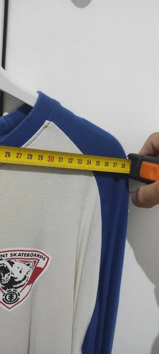 Camiseta Element Manga Larga Beige y Azul