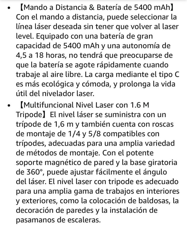 Nivel Láser 4D 16 Líneas Autonivelante