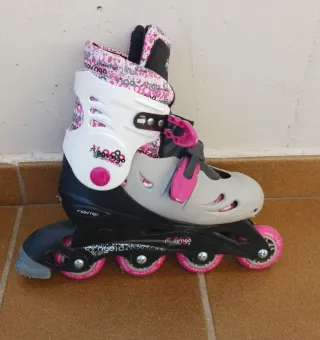 Patines en línea Moov'ngo rosas y grises