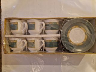 Juego Luminarc Cortina 6 tazas y platillos