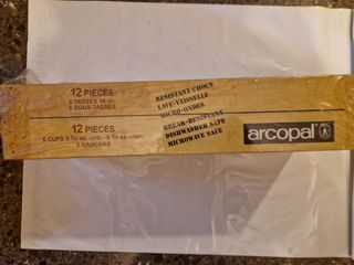 Juego Luminarc Cortina 6 tazas y platillos