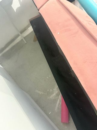 Sofá Cama Terciopelo Rosa 3 Plazas