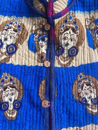 Chaqueta reversible patchwork de Samarcanda.