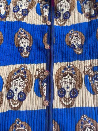 Chaqueta reversible patchwork de Samarcanda.