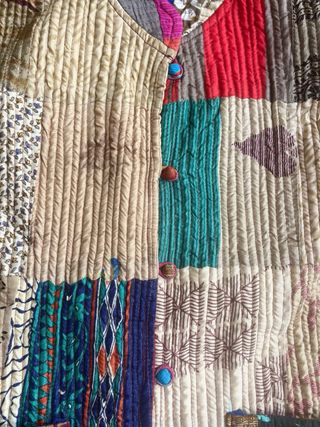 Chaqueta reversible patchwork de Samarcanda.