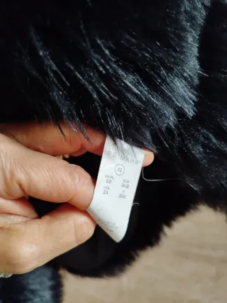 Pelliccia ecologica nera