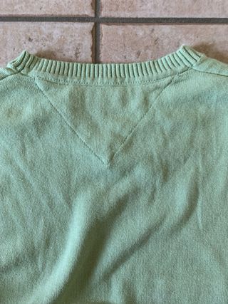 Maglioncino Tommy Hilfiger Verde V-Neck