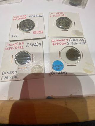 Monedas antiguas romanas y medievales