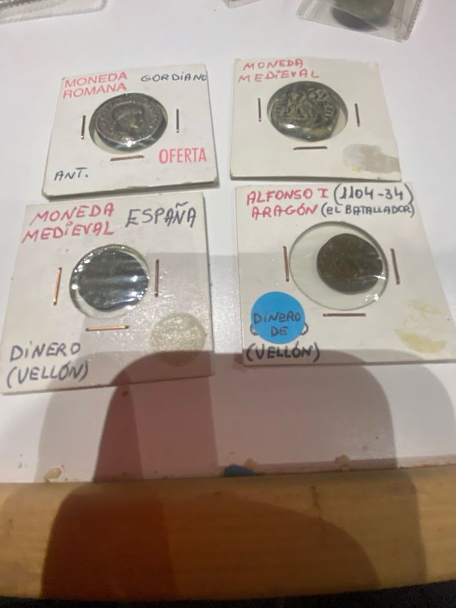 Monedas antiguas romanas y medievales