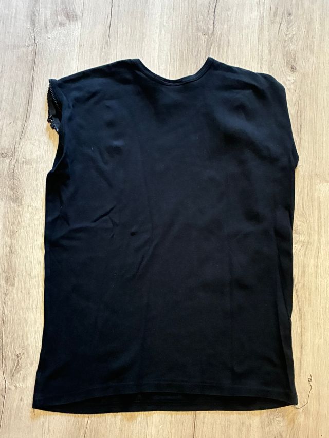 Camiseta sin mangas con cremallera