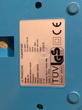 Humidificador Chicco Ultrasuoni