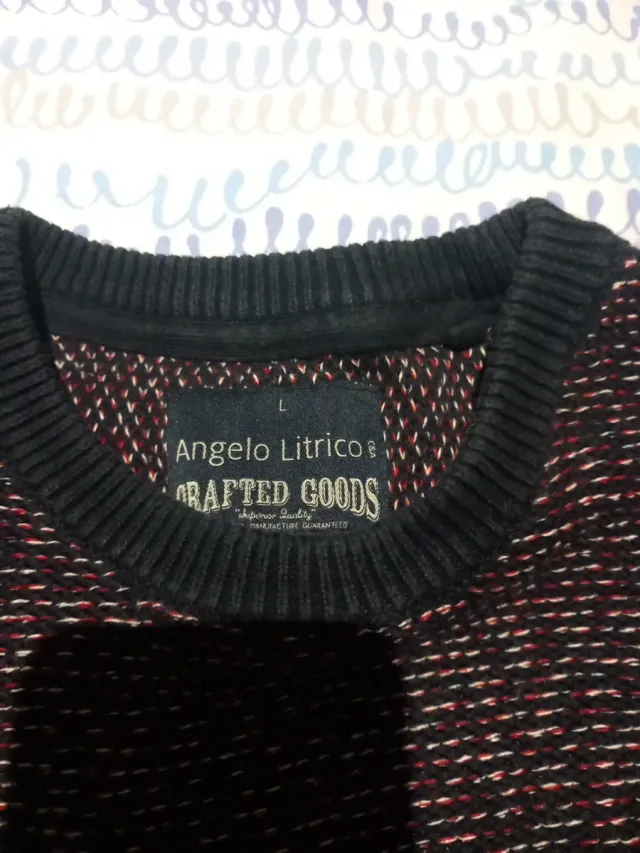 Jersey jaspeado morado y negro