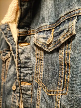 Chaqueta tejana forrada borreguito