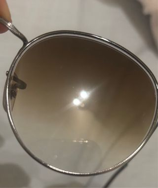 Gafas de Sol Ray-Ban Redondas Marrones y Plateadas