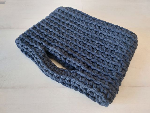 Bolso clucth nuevo crochet azul marino