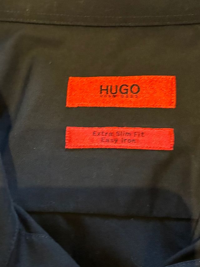 Camisa Hugo Boss Negra Hombre