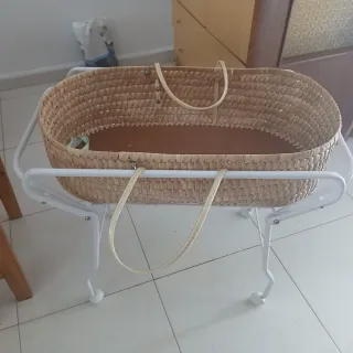 Capazo, moisés  minicuna  mimbre,