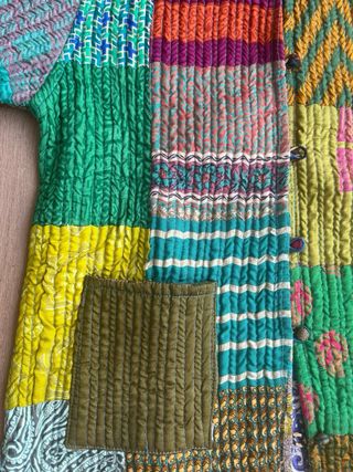 Chaqueta reversible patchwork Samarcanda