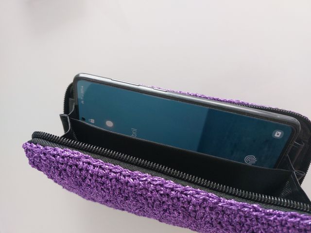 Cartera nueva púrpura en crochet (Bolso Fiesta)