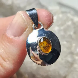 Colgante Plata 925 con Ámbar
