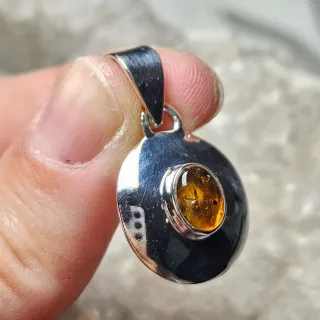 Colgante Plata 925 con Ámbar