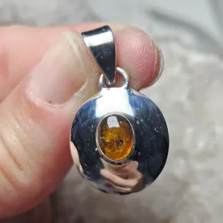 Colgante Plata 925 con Ámbar