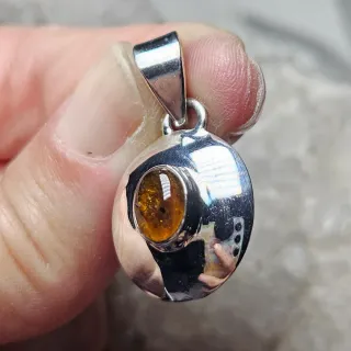 Colgante Plata 925 con Ámbar