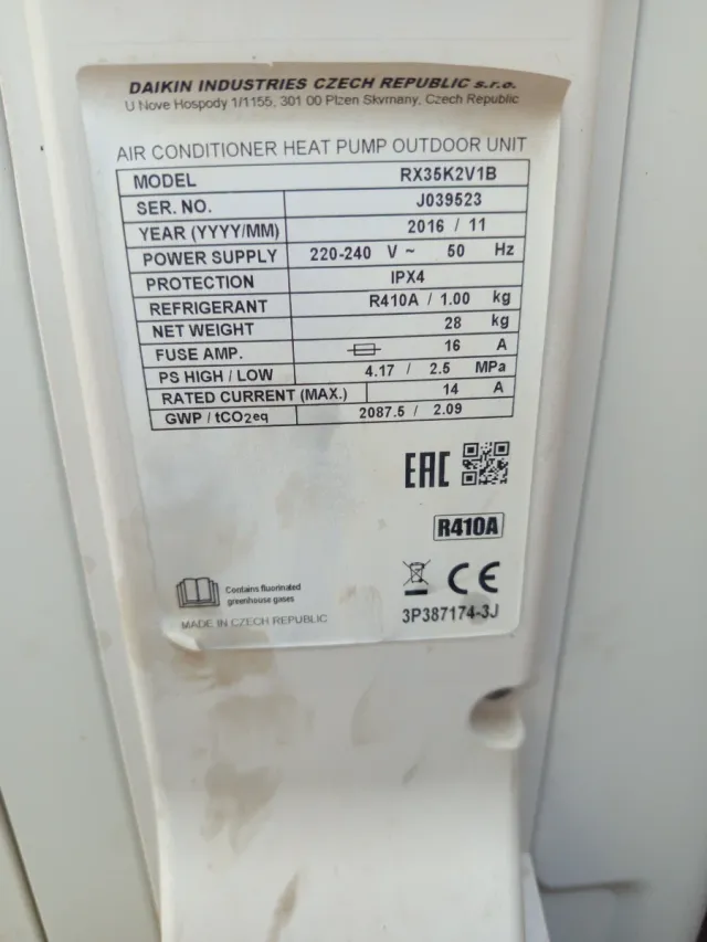 Unidad exterior aire acondicionado Daikin RX35K2V1