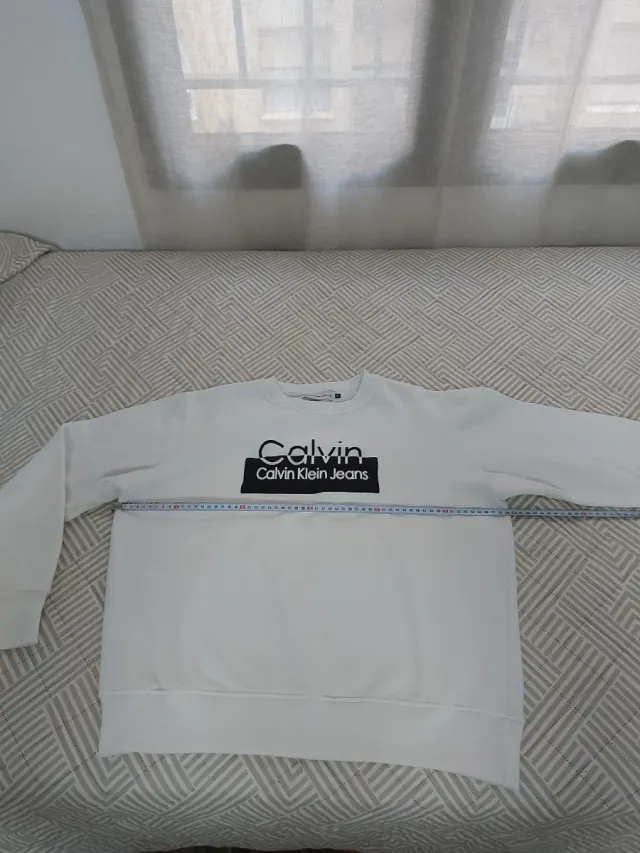 Sudadera Calvin Klein Jeans Blanca