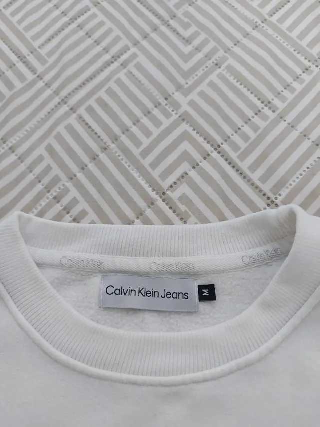 Sudadera Calvin Klein Jeans Blanca