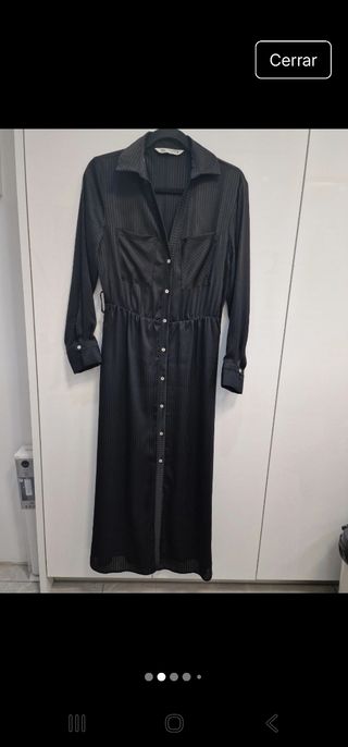 Vestido negro fluido