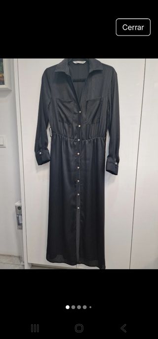 Vestido negro fluido