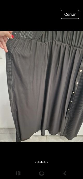 Vestido negro fluido