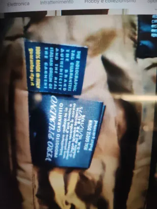 Piumino donna vera piuma marrone