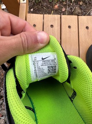 Zapatillas Nike Niños Negras y Verdes