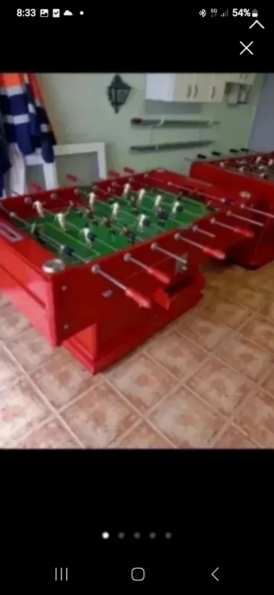 Futbolín restaurado