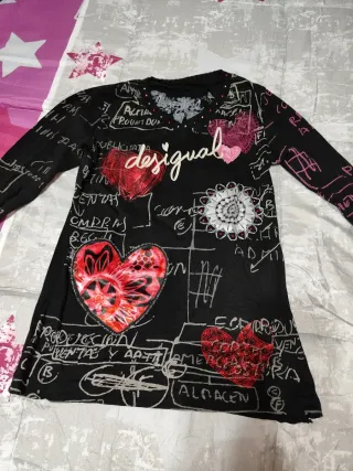 Jersey Desigual Talla S Negro  multicolor