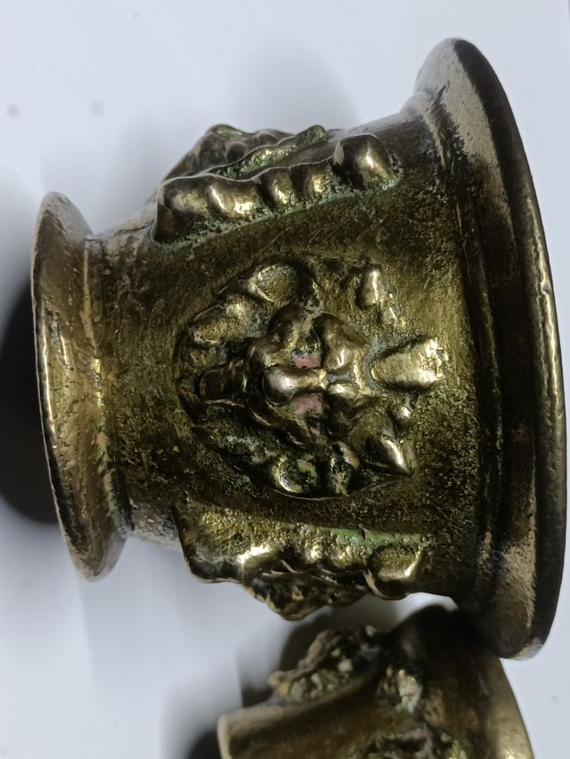 Set di 3 mortai in bronzo