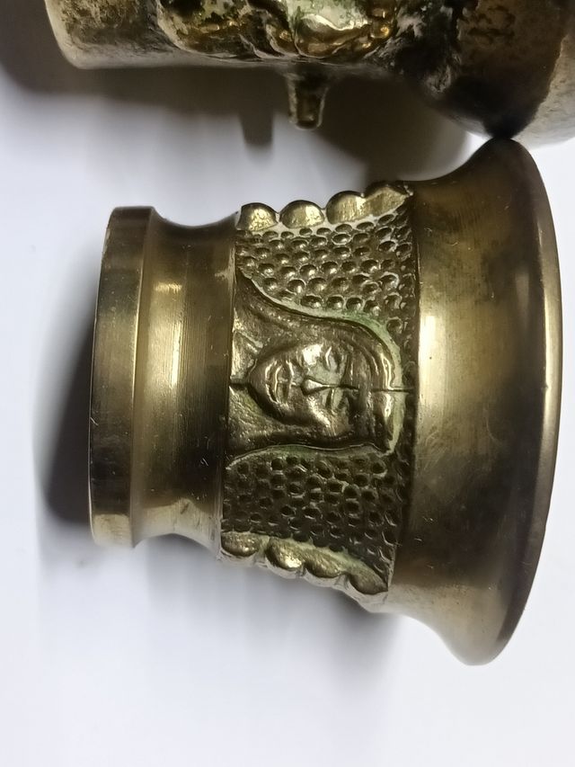 Set di 3 mortai in bronzo