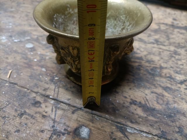 Set di 3 mortai in bronzo