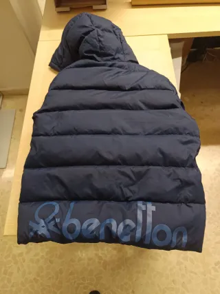 Giacchetto imbottito Benetton blu per bambini 12-13 anni