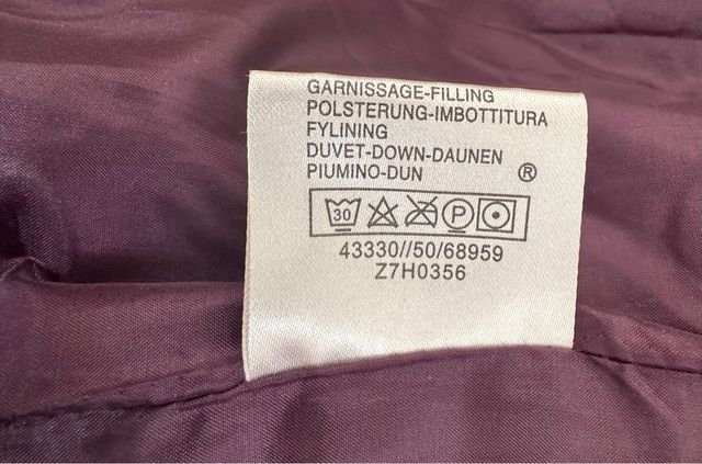 Piumino Moncler Tg. M Viola