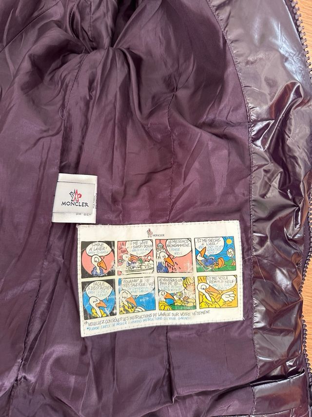 Piumino Moncler Tg. M Viola